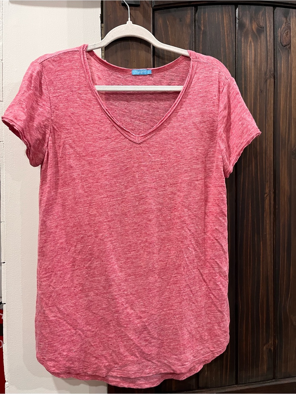 J.McLaughlin Women’s V-Neck Short Sleeve T 96% linen